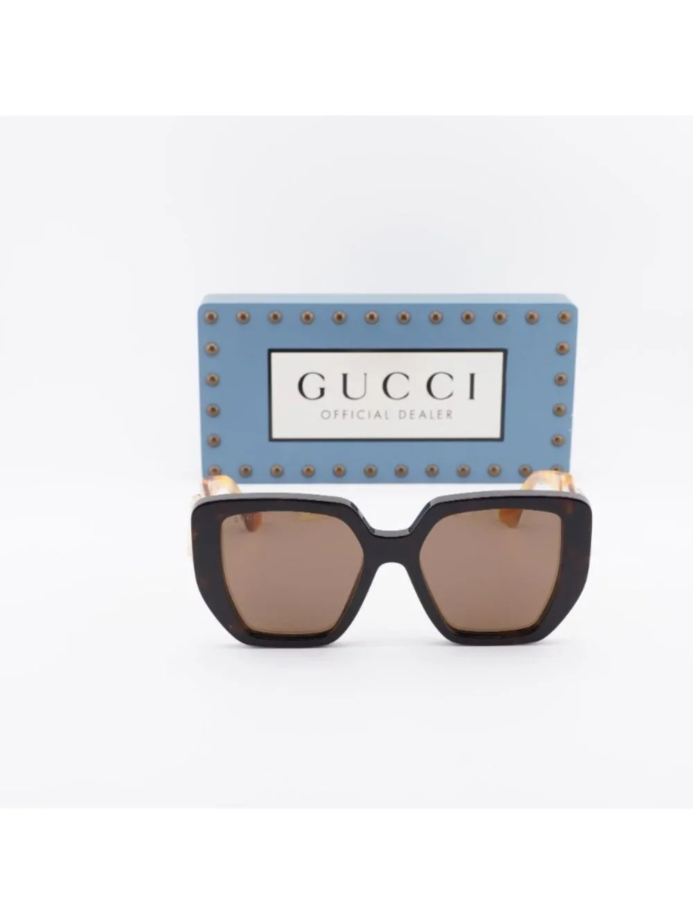 Gucci GG0956S 012 Square Sunglasses - Havana/Brown